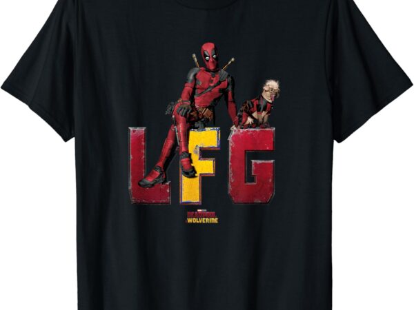 Marvel deadpool & wolverine lfg deadpool & dogpool logo t-shirt