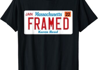 Massachusetts Framed Karen Read T-Shirt