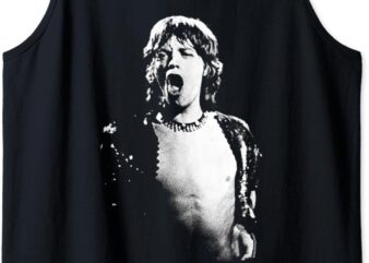 Mick Jagger 1971 Rolling Stones Live By Everard Smith Tank Top t shirt designs for sale