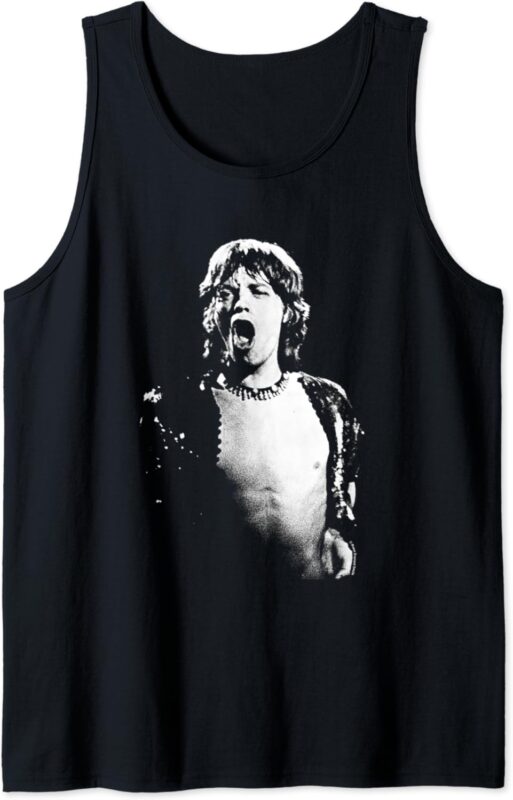 Mick Jagger 1971 Rolling Stones Live By Everard Smith Tank Top