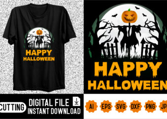 Happy Halloween Shirt design print template