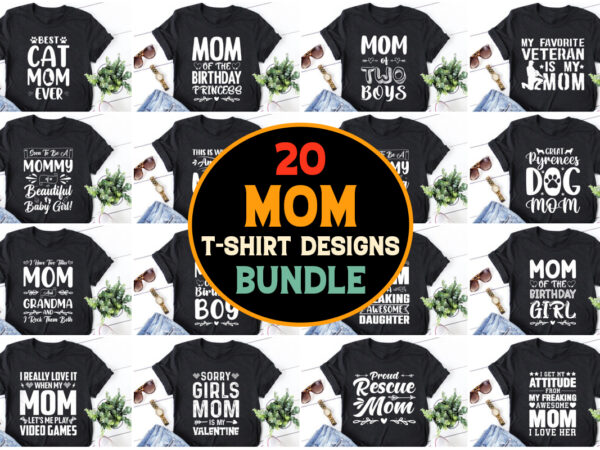 Mom t-shirt design bundle