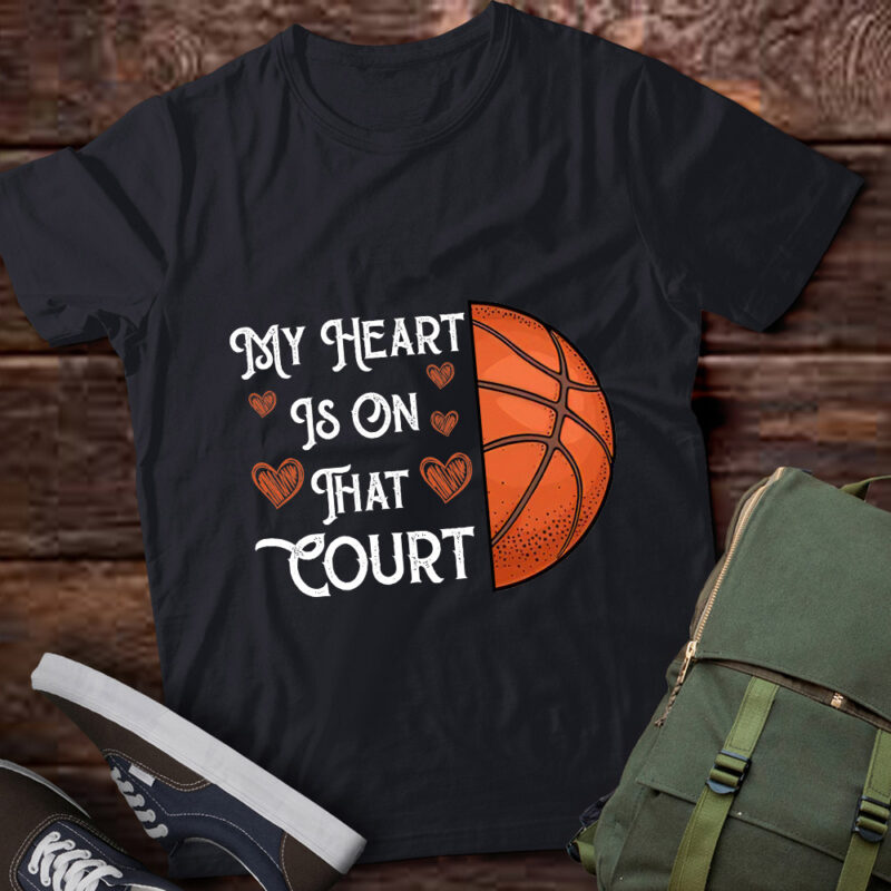 My Heart Is On That Court Baseball Funny Baseball Player Gift lts-d