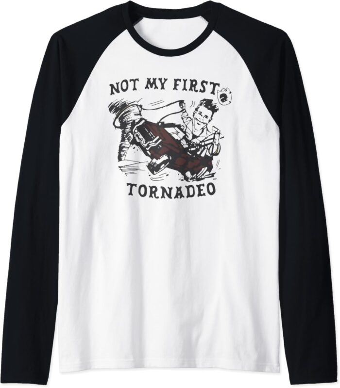 NOT MY FIRST TORNADO – OFFICIAL Raglan Baseball Tee