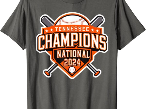 National champs 2024 tennessee baseball american funny t-shirt