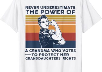 Never Underestimate The Power Of A Grandma Who Votes T-Shirt