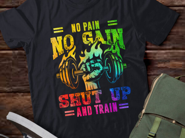 No pain no gain funny gym workout fitness coach trainer gift lts-d T shirt vector artwork