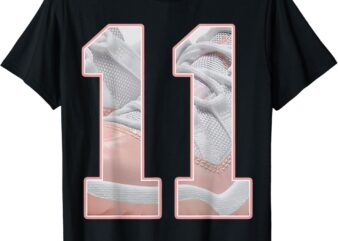 Number 11 Low Legend Pink 11s Matching Tee For Men Women T-Shirt