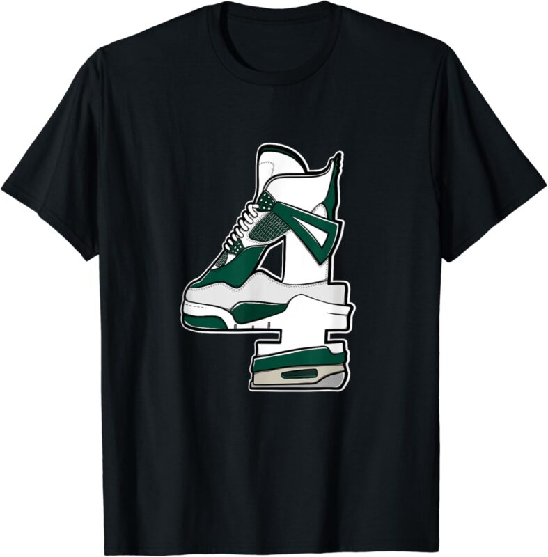 Number 4s Oxidized Green 4s Matching T-Shirt