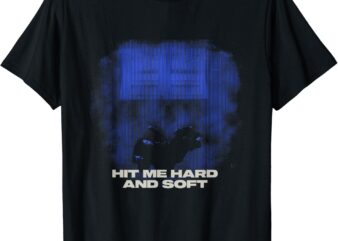 Official Billie Eilish HIT ME HARD AND SOFT Blue Photo T-Shirt