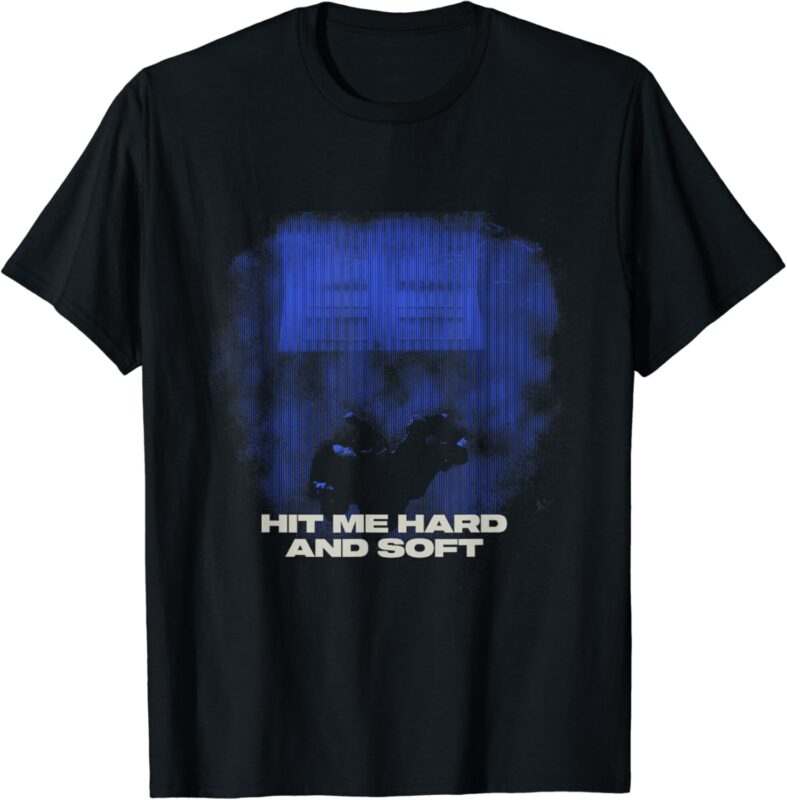 Official Billie Eilish HIT ME HARD AND SOFT Blue Photo T-Shirt