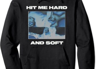 Official Billie Eilish HIT ME HARD AND SOFT Inverted Black Pullover Hoodie