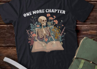 One More Chapter Skeleton Reading Book Lover Bookish lts-d