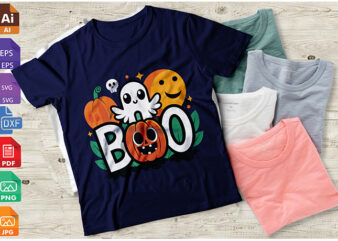 Boo funny halloween pun ghost spooky toddler boy girl t-shirt png file| boos – halloween t shirt design,boo t shirt,halloween t shirts desig