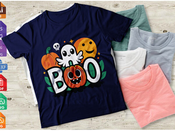 Boo funny halloween pun ghost spooky toddler boy girl t-shirt png file| boos – halloween t shirt design,boo t shirt,halloween t shirts desig