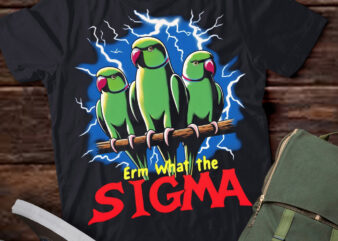 LT-P2.1 Funny Erm The Sigma Ironic Meme Quote Parakeets bird