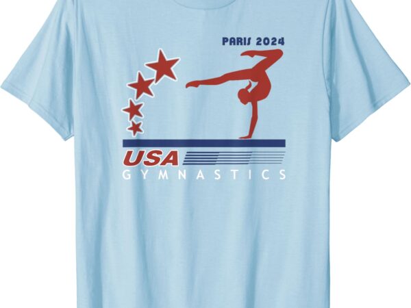 Paris 2024 summer games team usa gymnastics america sports t-shirt