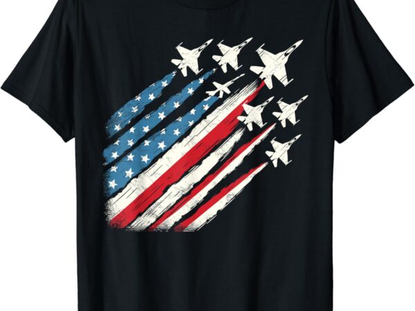 Patriotic usa fighter jets 4th of july t-shirt