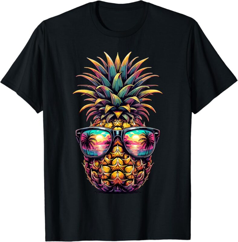 Pineapple Sunglasses Aloha Beaches Hawaii T-Shirt