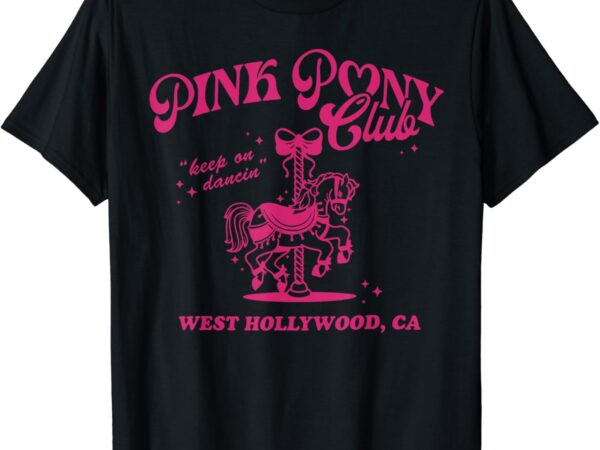 Pink boots cowgirl western pony club t-shirt