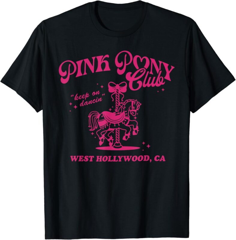 Pink Boots Cowgirl Western Pony Club T-shirt