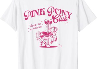 Pink Pony Club Groovy Girls Birthday Cowgirl For Men Women T-Shirt