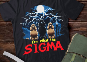 LT-P2 Funny Erm The Sigma Ironic Meme Quote Poodles Dog t shirt vector graphic