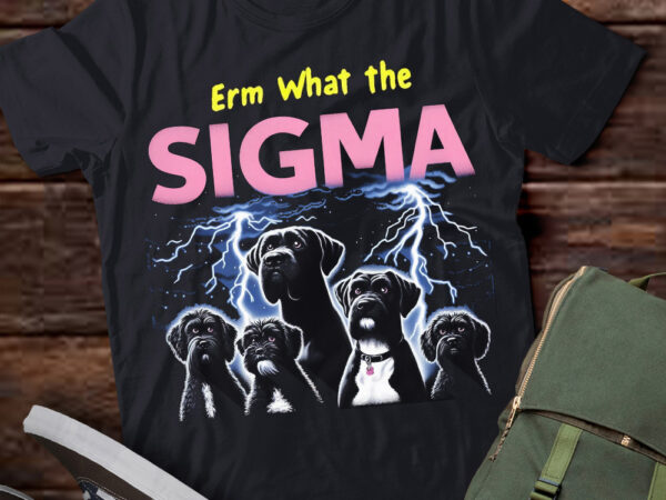 Lt-p2 funny erm the sigma ironic meme quote portuguese water dogs t shirt vector graphic