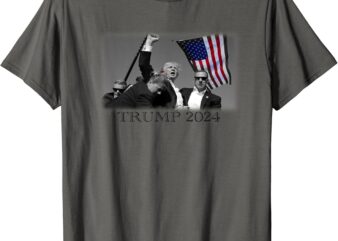 President Donald Trump 2024 Failed Attempt USA Patriotic Tee T-Shirt