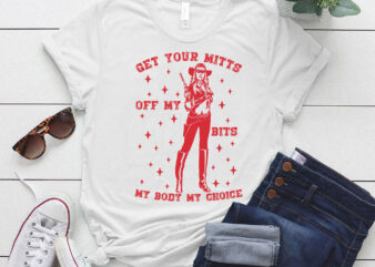 Pro Choice Feminist Vintage Cowgirl My Body My Choice lts-d t shirt illustration