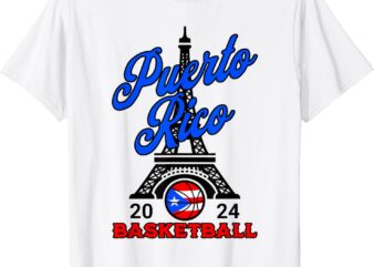 Puerto Rican Pride Basketball Sport Puerto Rico Flag Boricua T-Shirt