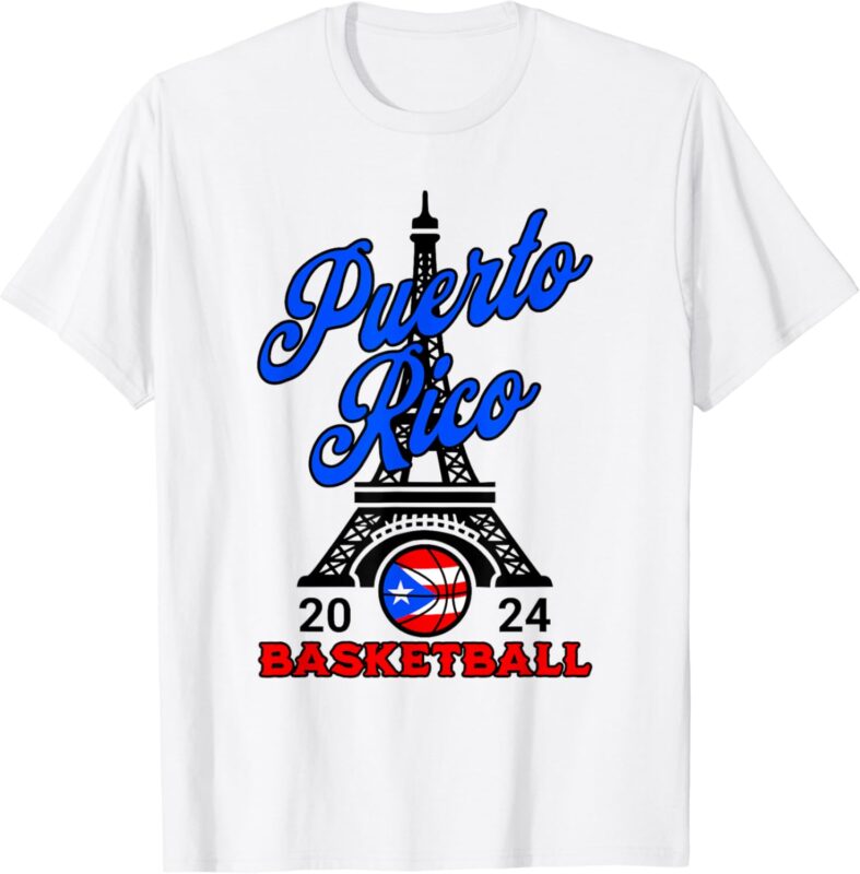 Puerto Rican Pride Basketball Sport Puerto Rico Flag Boricua T-Shirt