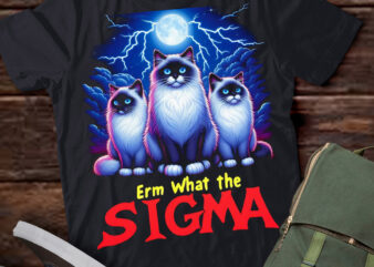 LT-P2.1 Funny Erm The Sigma Ironic Meme Quote Ragdoll Cats