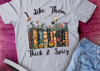 Reading book lover gift i like them thick and spicy lts-d