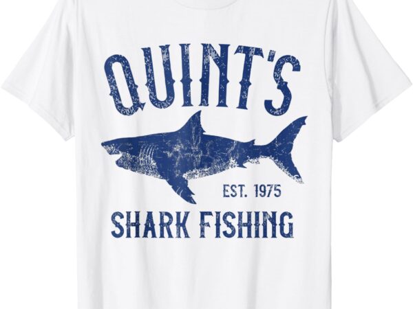 Retro quint’s shark fishing 1975 t-shirt (2)