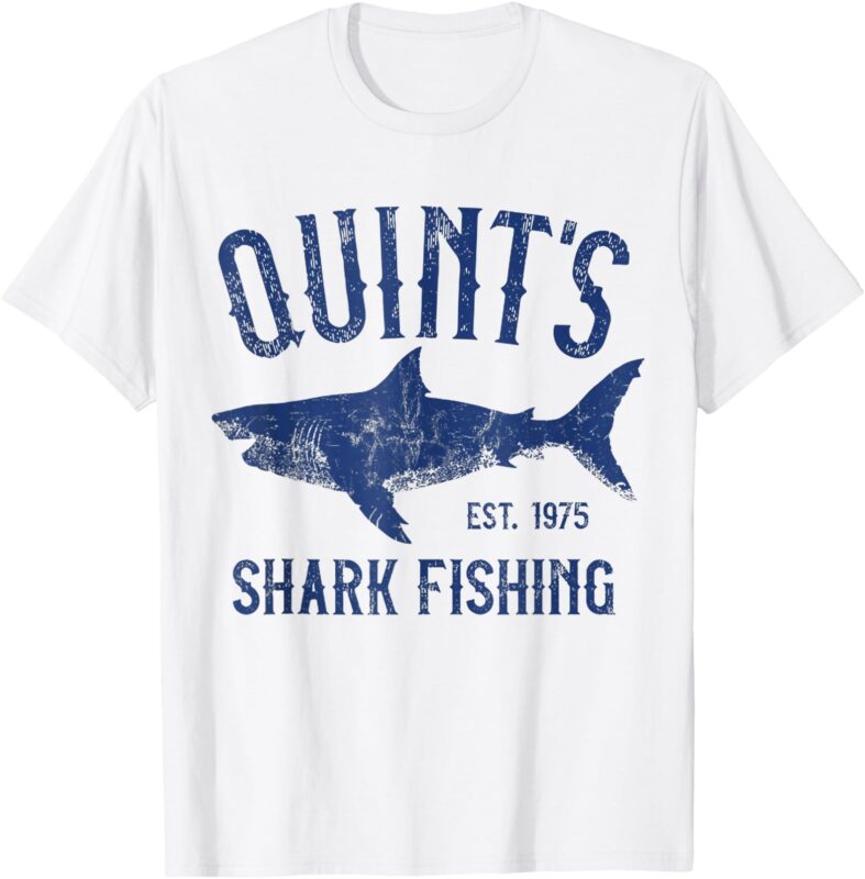 Retro Quint’s Shark Fishing 1975 T-Shirt (2)