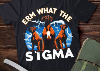 LT-P2 Funny Erm The Sigma Ironic Meme Quote Rhodesian Ridgebacks Dog