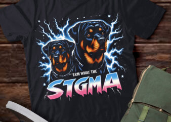 LT-P2 Funny Erm The Sigma Ironic Meme Quote Rottweiler Dog t shirt vector graphic