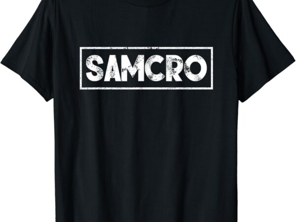 Samcro jax teller biker motorcycle vintage t shirt template vector