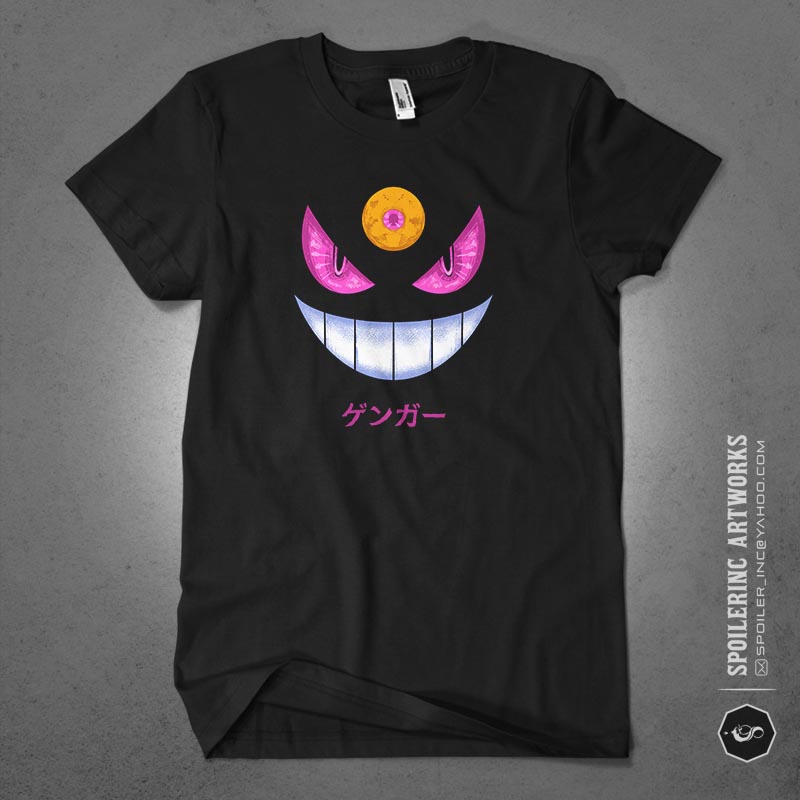 10 symbol of dark anime tshirt design bundle illustration