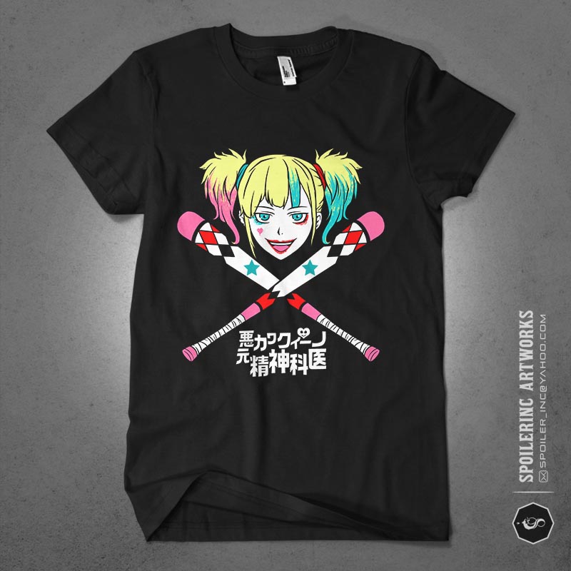 10 symbol of dark anime tshirt design bundle illustration