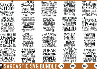 Sarcastic Svg Bundle, Funny Quotes SVG, Mug SVG Sarcastic t shirt template vector