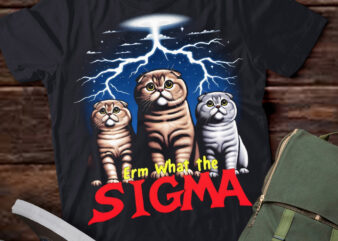 LT-P2.1 Funny Erm The Sigma Ironic Meme Quote Scottish Fold Cats
