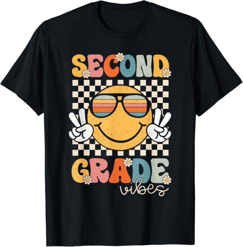 Second Grade Vibes Smile First Day of School 2nd Grade Team T-Shirt