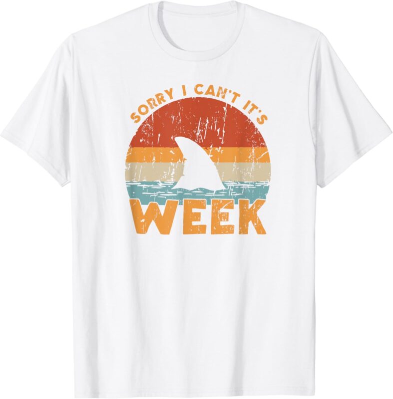 Shark Vintage Sorry i Can’t Summer Kings Ocean Week 2024 T-Shirt