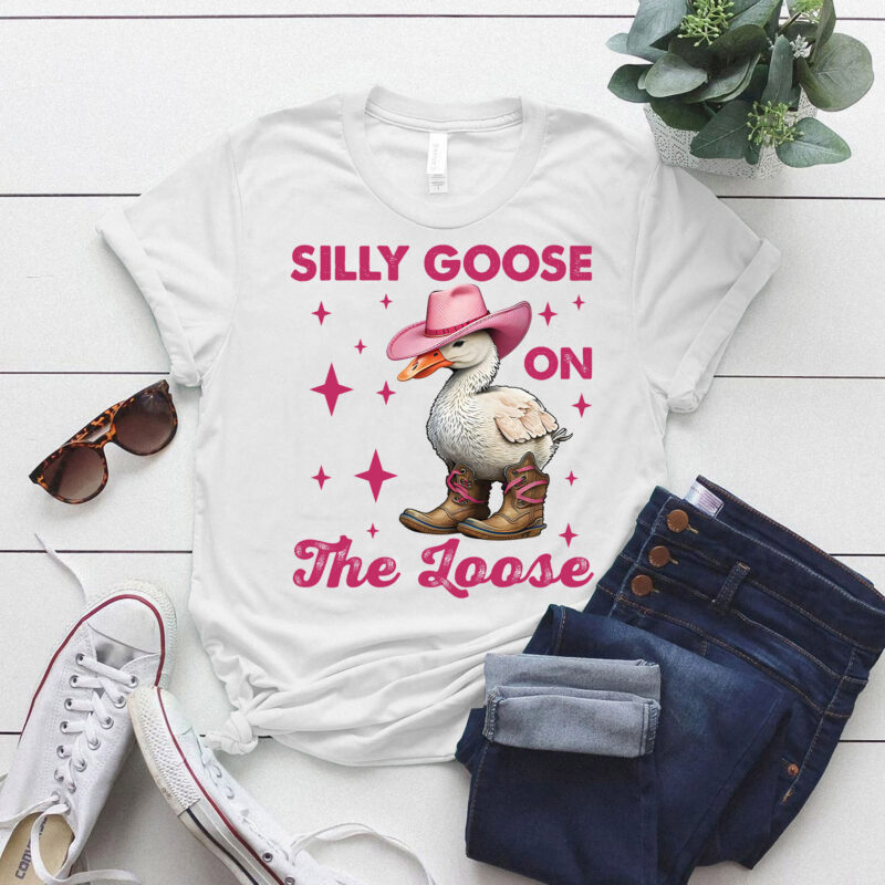 Silly Goose On The Loose Funny Goose Gift Goose Lover lts-d