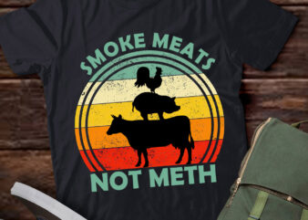 Smoke Meats Not Meth Funny Barbeque Cooking Grilling lts-d