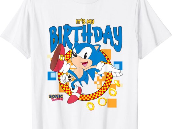 Sonic the hedgehog birthday it’s my birthday cheering sonic t-shirt