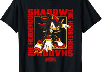 Sonic The Hedgehog Shadow The Hedgehog Epic Portrait T-Shirt