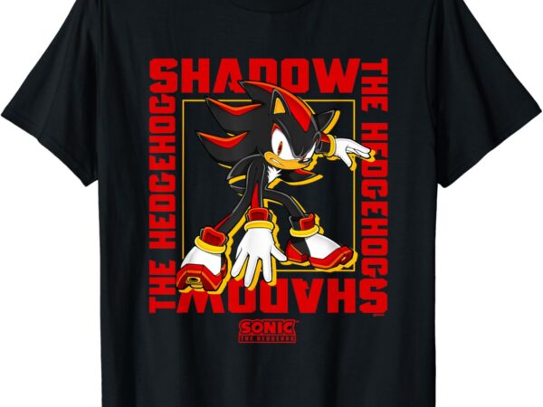 Sonic the hedgehog shadow the hedgehog epic portrait t-shirt